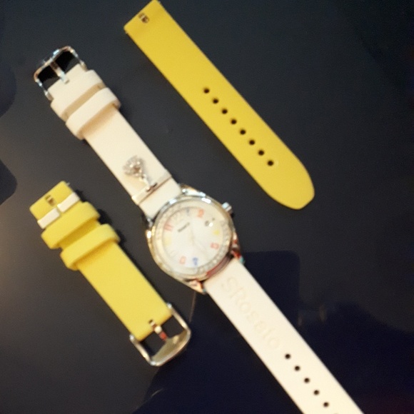 SALE!! S Rosato watch by Bags Time white and yellow. 3 - Picture 5 of 8